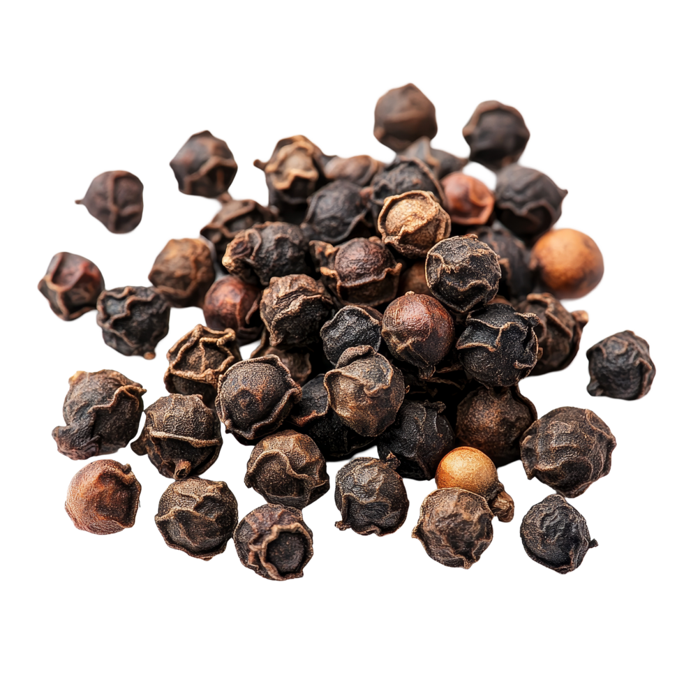 Fresh organic cubeb pepper isolated on a transparent background highlighting its unique, Fresh organic delicious cubeb pepper isolated on transparent background. Cubeb peppercorns transparent png