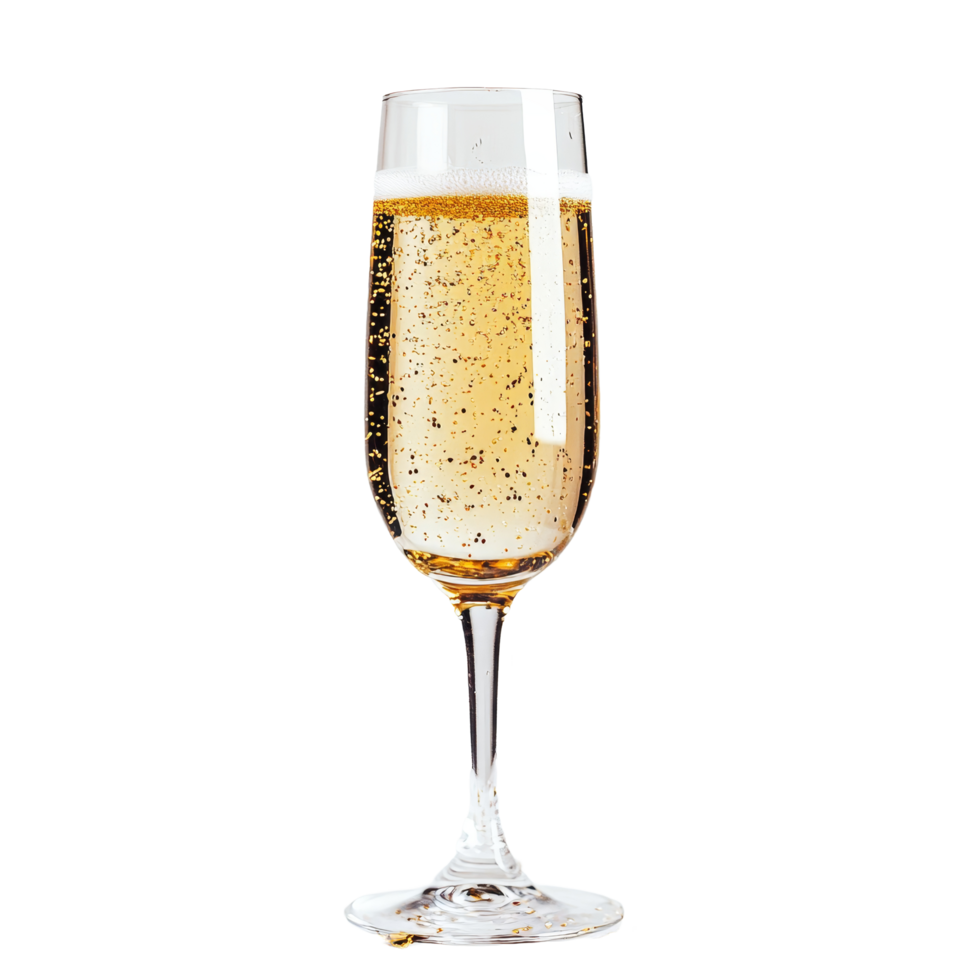 Funny penda celebrating with a champagne glass on a bright transparent background surrounded by festive confetti, Funny Penda with Champagne Glass On transparent background New Years Eve Celebration png