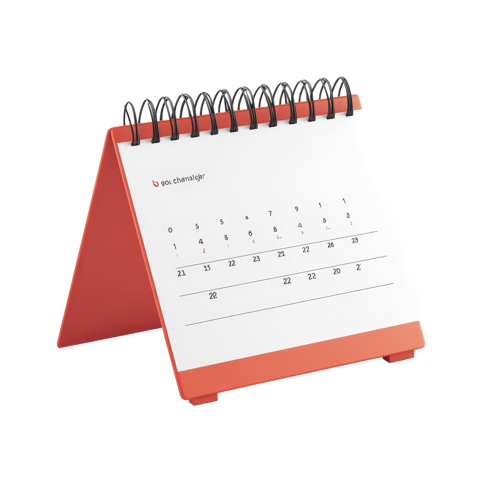 Table calendar for October displayed against a transparent background featuring clear date layout for planning activities, table calendar 2025 october isolated on transparent background png