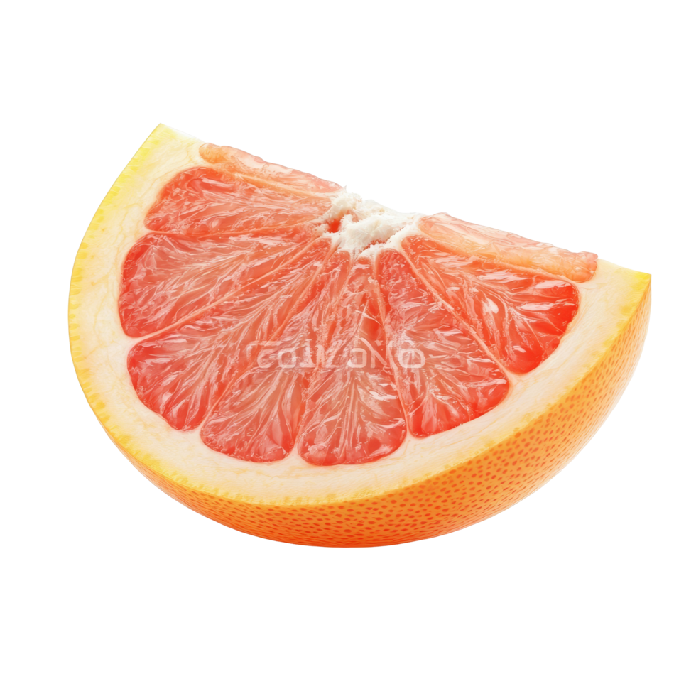 Half grapefruit isolated on a bright transparent background for culinary or healthrelated uses, Half Grapefruit isolated on transparent background png