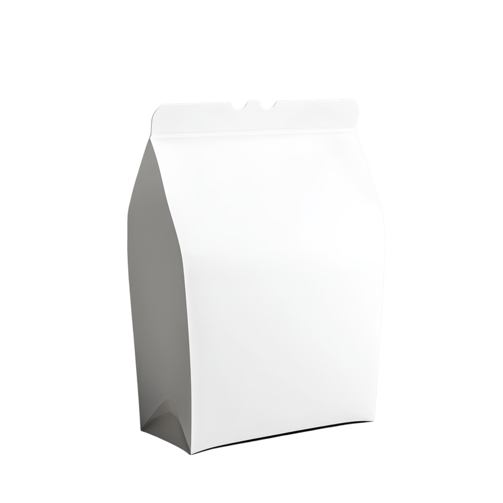 Cut open blank snack packaging isolated on a transparent background showcasing its empty interior ready for new contents, Cut open blank snack packaging isolated png
