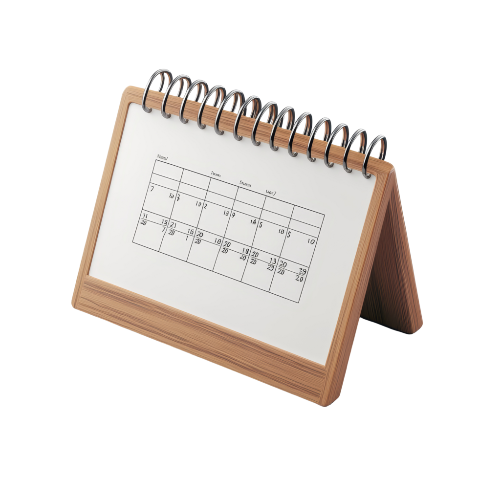 Table calendar for February displayed on a transparent background, highlighting important dates and days, table calendar 2025 february isolated on transparent background png