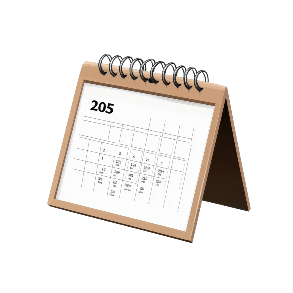 Simple table calendar for September displayed on a Transparent background with clear date layout, table calendar 2025 september isolated on White background png