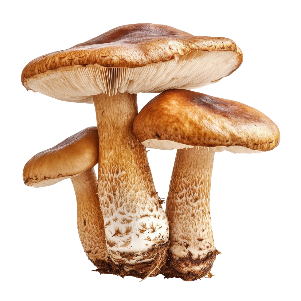 Lingzhi mushroom isolated on Transparent background showcasing its unique shape and texture for culinary and medicinal use, lingzhi mushroomisolated on background png