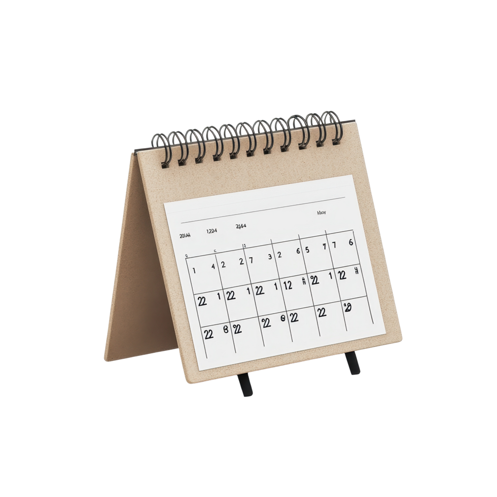 Table calendar for September displayed on a clean Transparent background highlighting important dates, table calendar 2024 september isolated on White background png