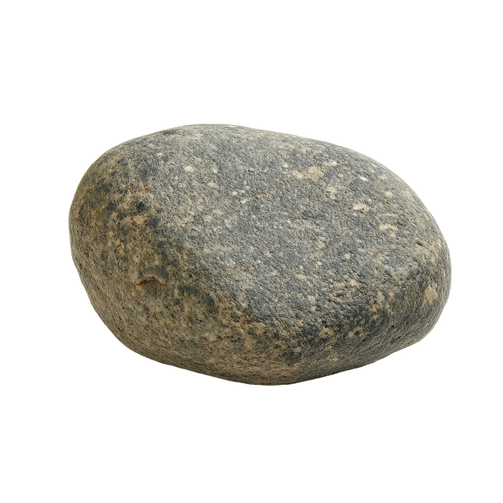 Smooth round stone resting on a light stone Transparent background in a minimalist style, Stone, background png