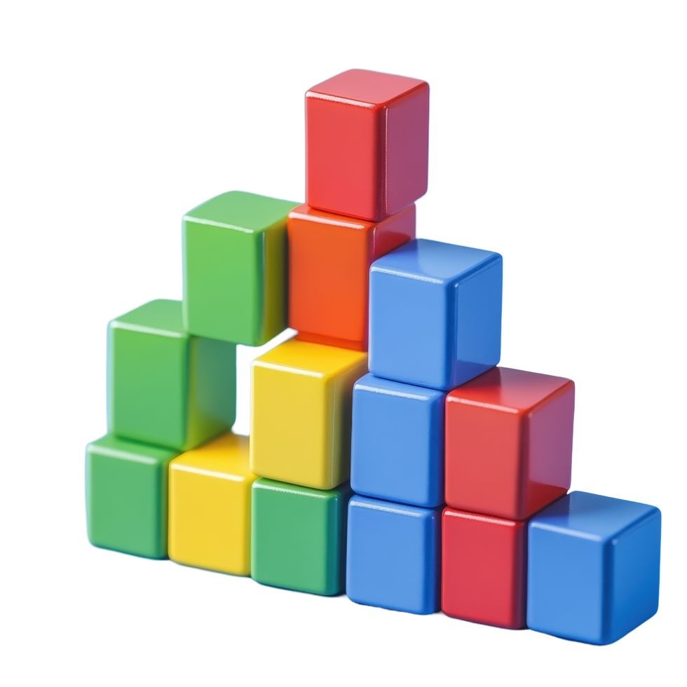 Building a colorful bar graph with toy blocks to illustrate data trends and comparisons, Toy blocks as increasing graph bar, infographic diagram, chart png