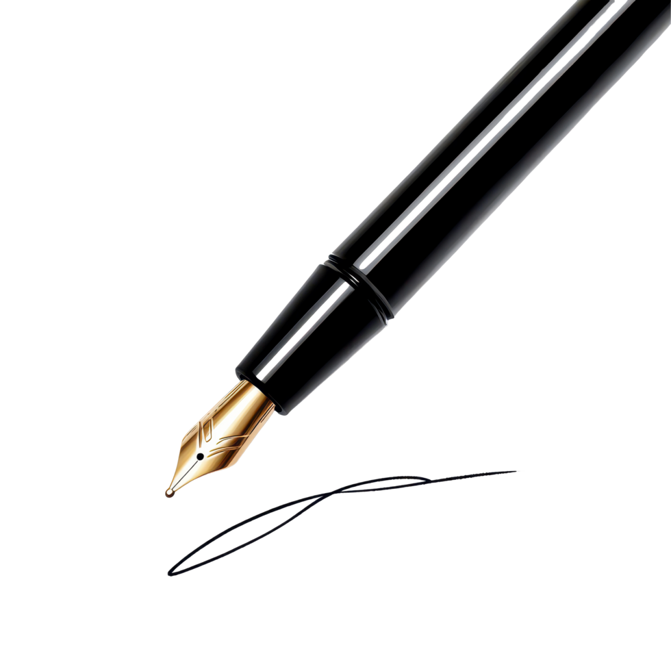 Handwritten pen signature on white background showcasing elegant script style, Handwriting Pen Signature Note, white background png
