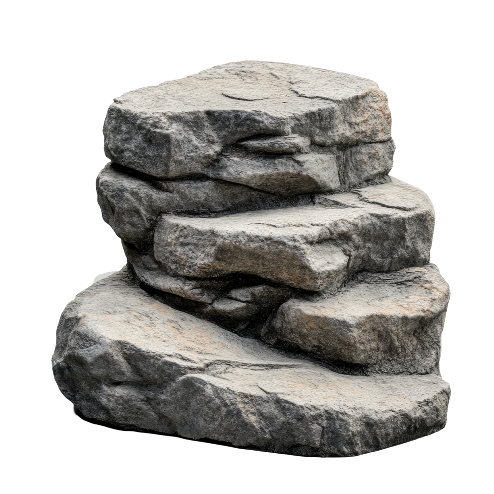 Stone rock podium isolated on Transparent background for art and display purposes, Stone rock podium isolated on background png