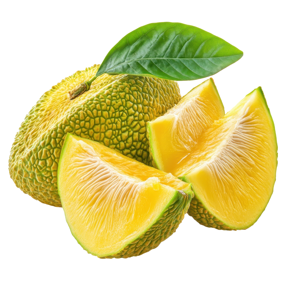 Young jack fruits sliced on a Transparent background ready for culinary use and nutritional benefits, young jack fruits slice on background png