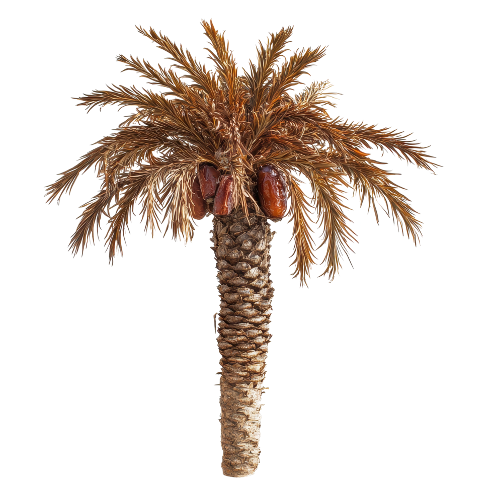 Dried date palm tree isolated on Transparent background perfect for culinary and decorative uses, Dried date palm isolated on background png