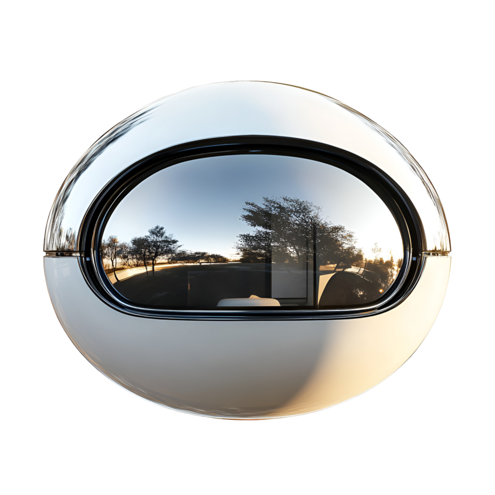 Sphere Reflection Of Trees On Transparent Background png