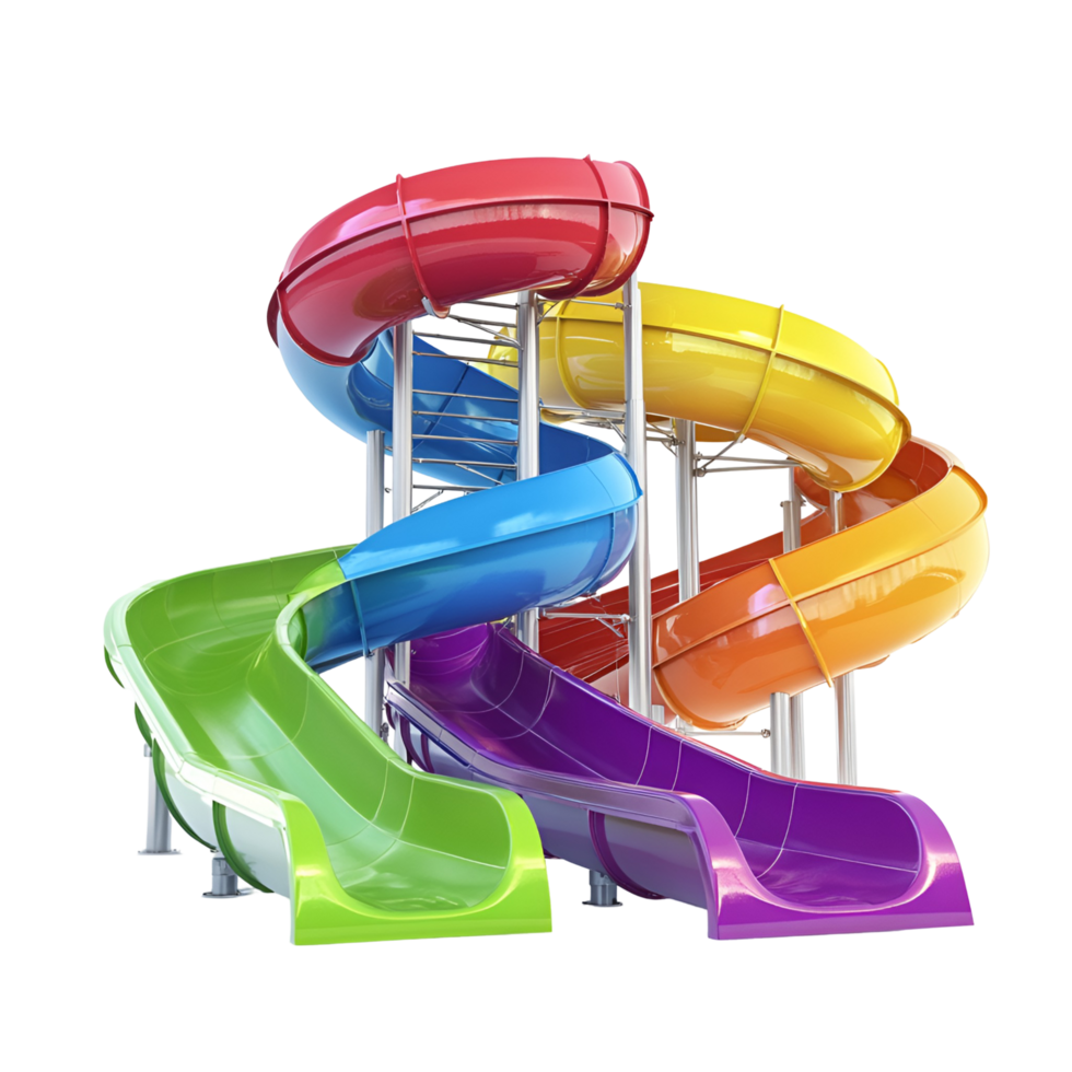 Exciting Water Slide Adventure Transparent Background png