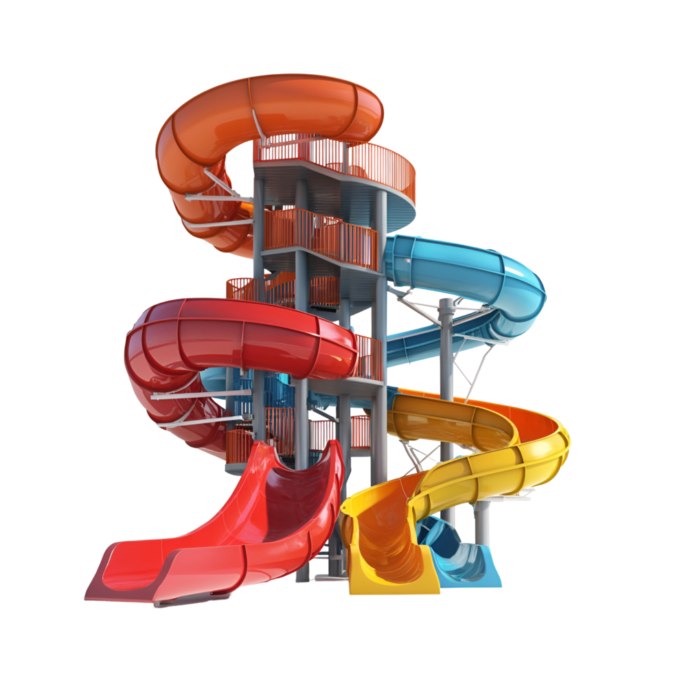Water Park Slide Fun Transparent Background png