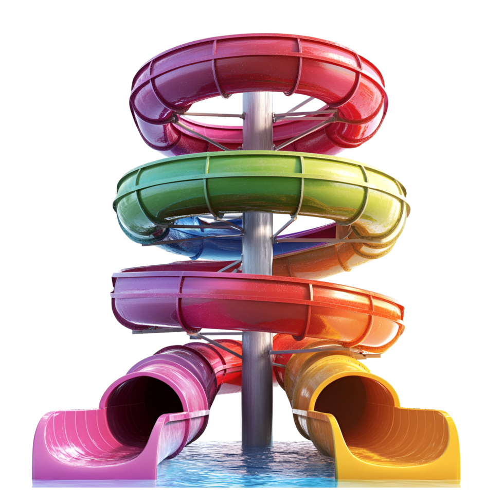 Summer Water Slide Park Transparent Background png
