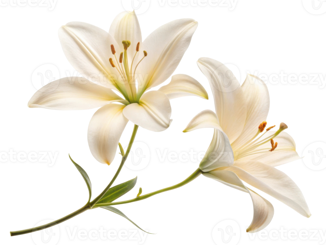 Beautiful lily flowers bloom gracefully, showcasing their delicate petals and vibrant colors, perfect for any floral arrangement png