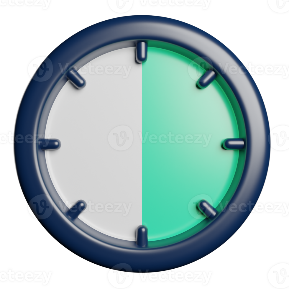 15 Minutes Clock Time Counting png