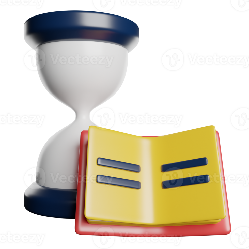 Reading Book Clock png