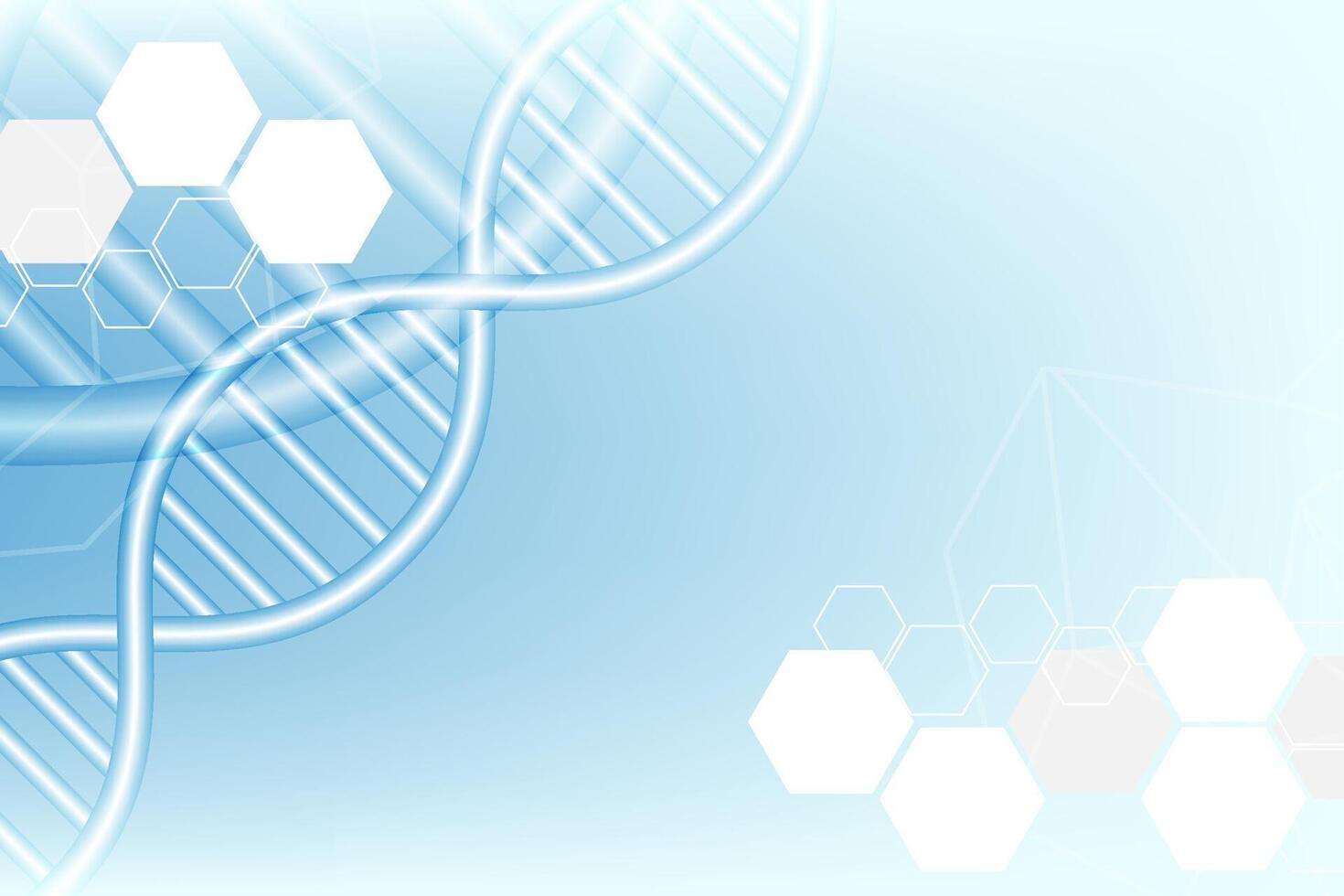 Abstract DNA molecule Scientific and technological background, science and medical concept vector