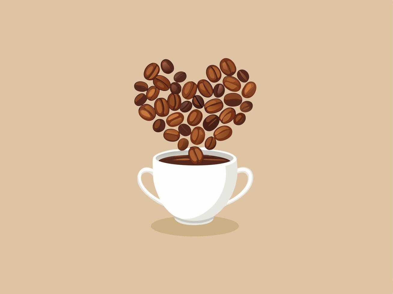 For the love of COFFEE vector