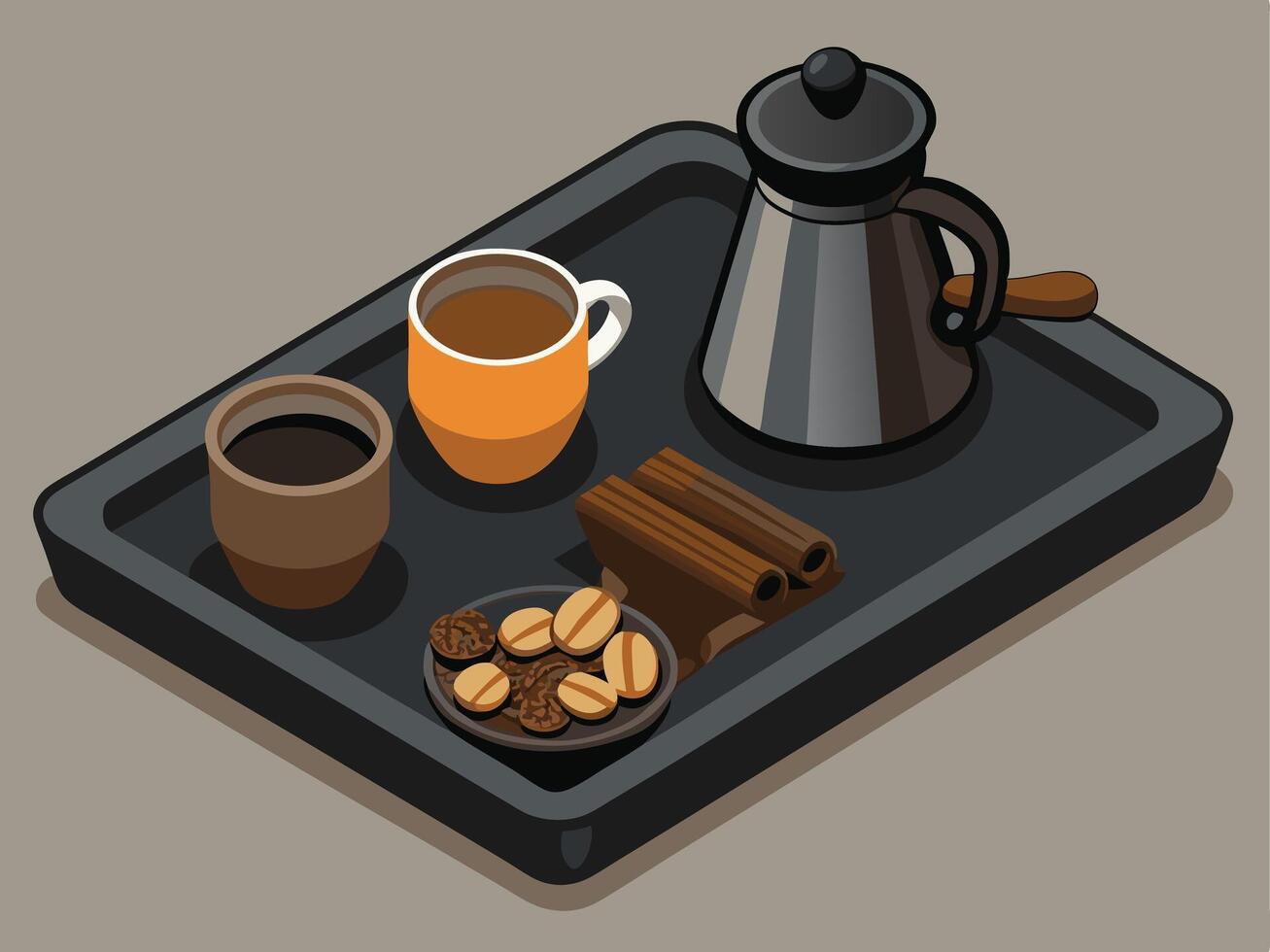 Coffee Cup Art, Icons, vector