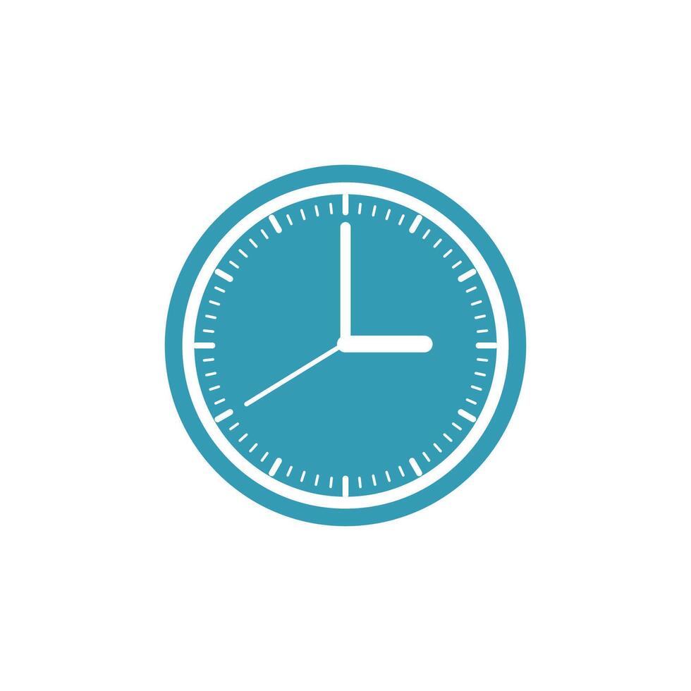 sky clock icon in white background. vector