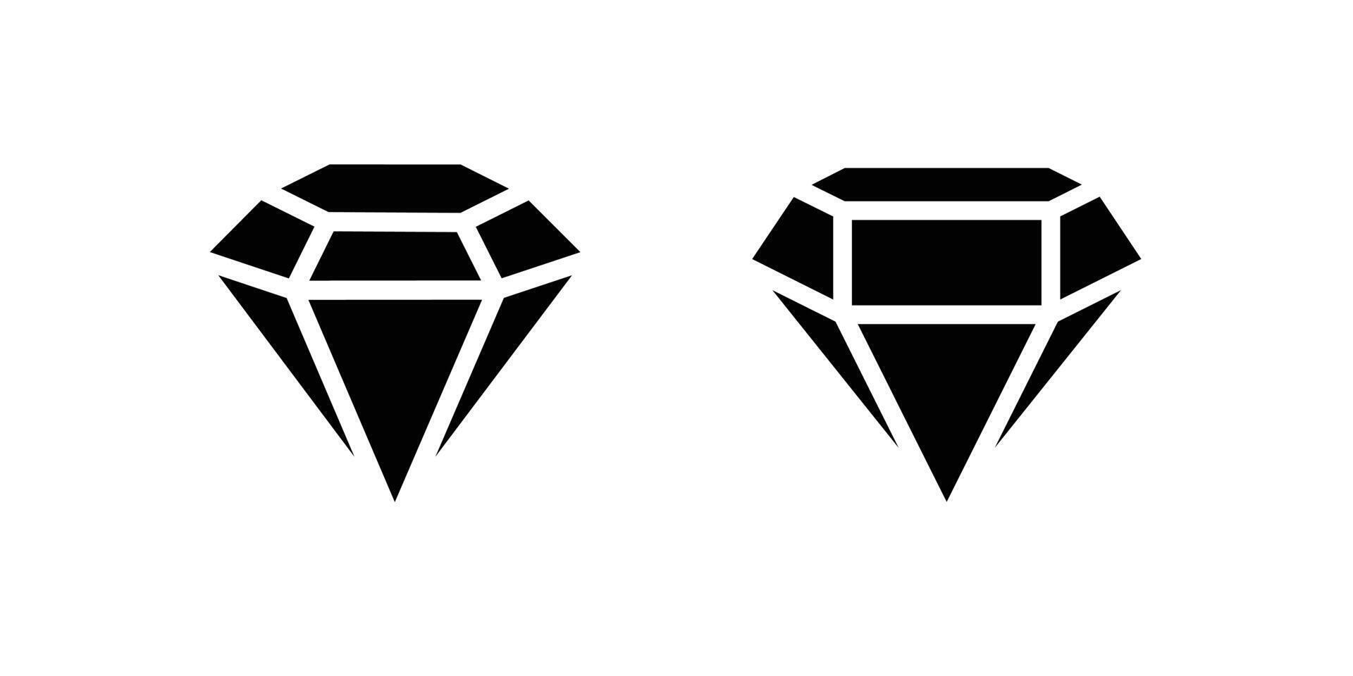 Two black and white diamond shapes on a white background vector