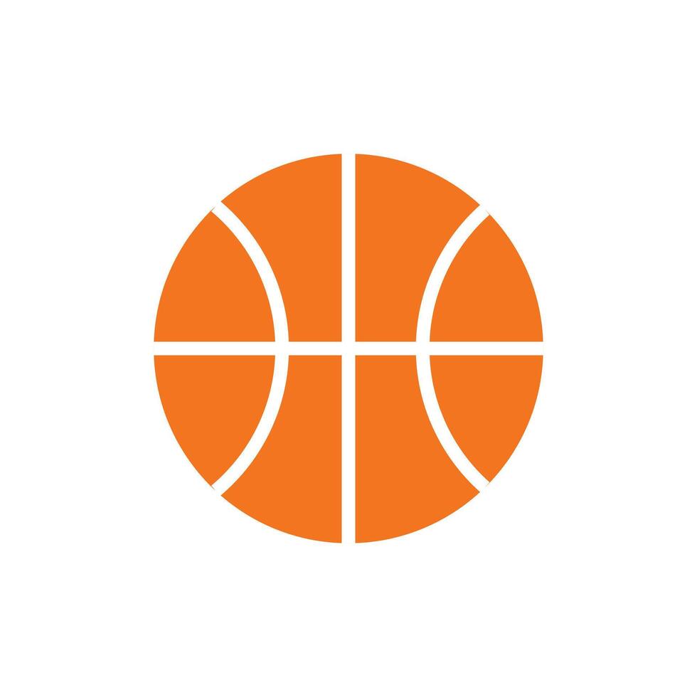 basketball icon of color style design template. vector