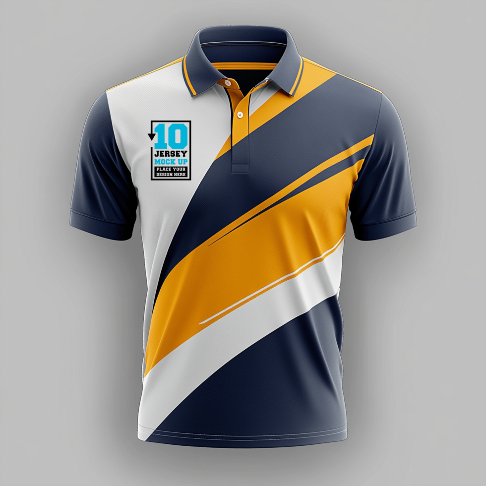 Team jersey template with athletic sport print and team sportswear shirt mockup and design mock up psd