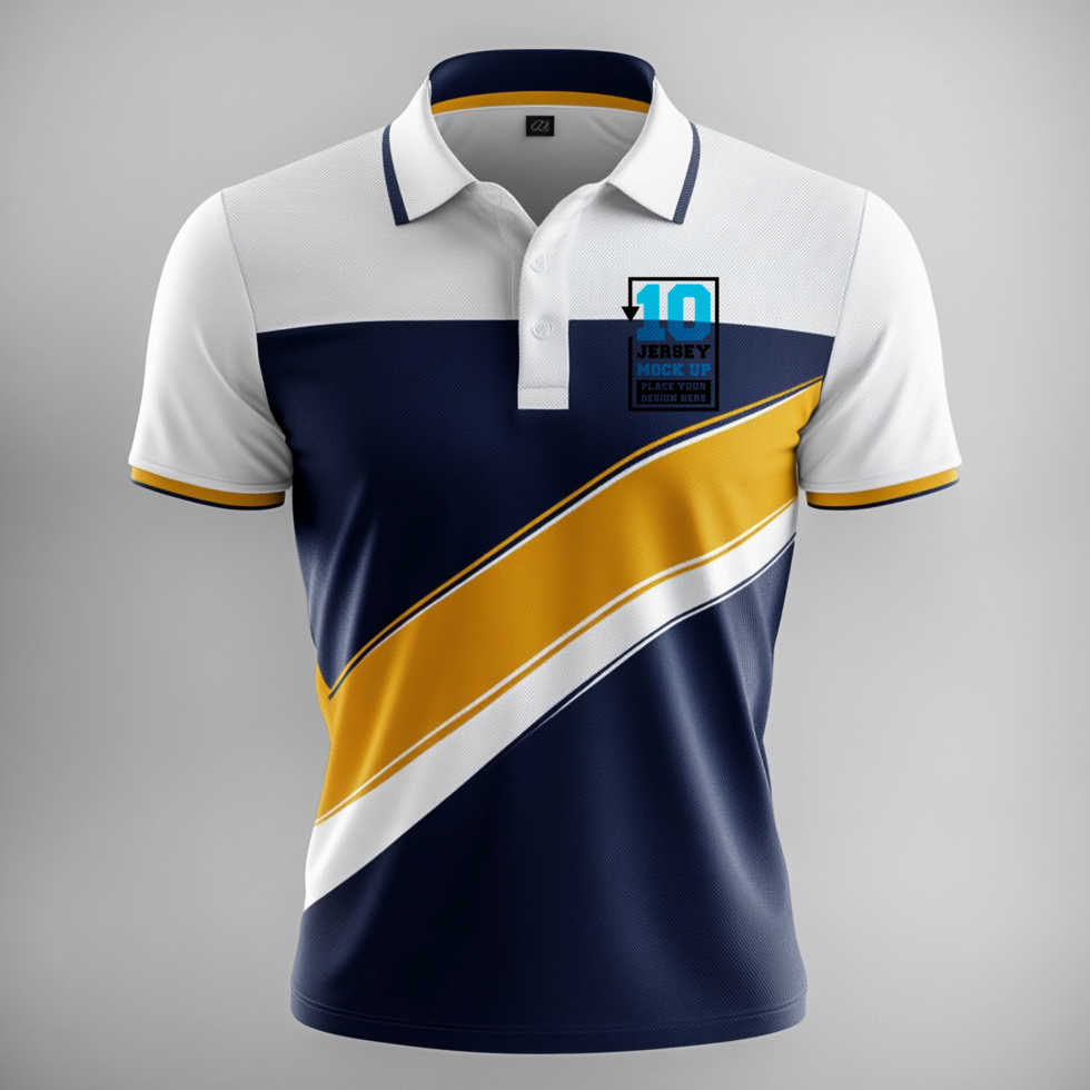 Team print mockup for jersey shirt design with team sportswear and athletic sport template and mock up psd