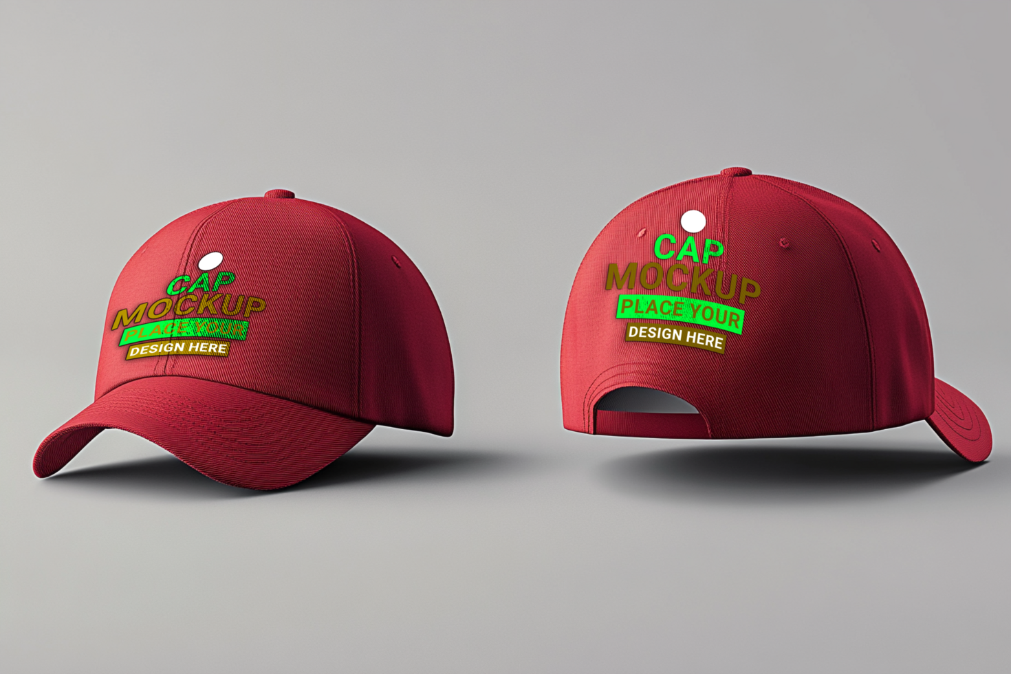 Modern apparel mockup setup with mockup hats sporting hat stylish hat apparel and men caps design psd