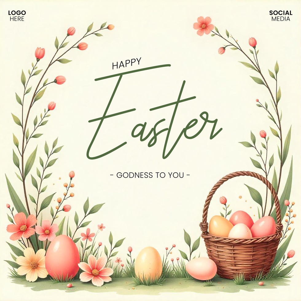 Editable Poster for Easter A Free Download Designed to Look Great in Print or Onscreen psd