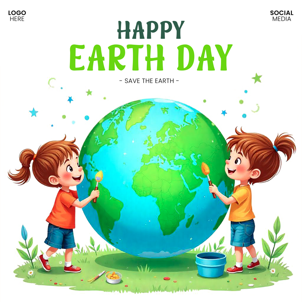 Editable Earth Day Instagram Post Template in Free to Download and Customize psd