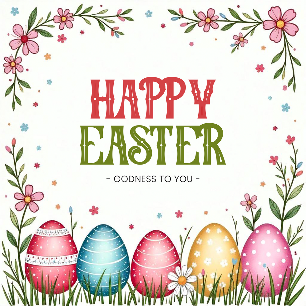 Minimal Easter Social Flyer Free Editable Template with Subtle Spring Elements psd