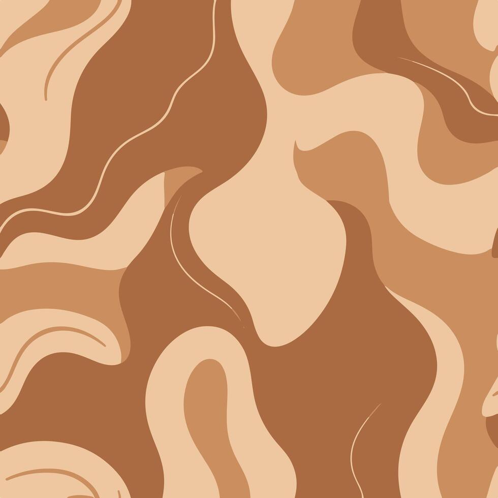 A brown and white camouflage pattern vector