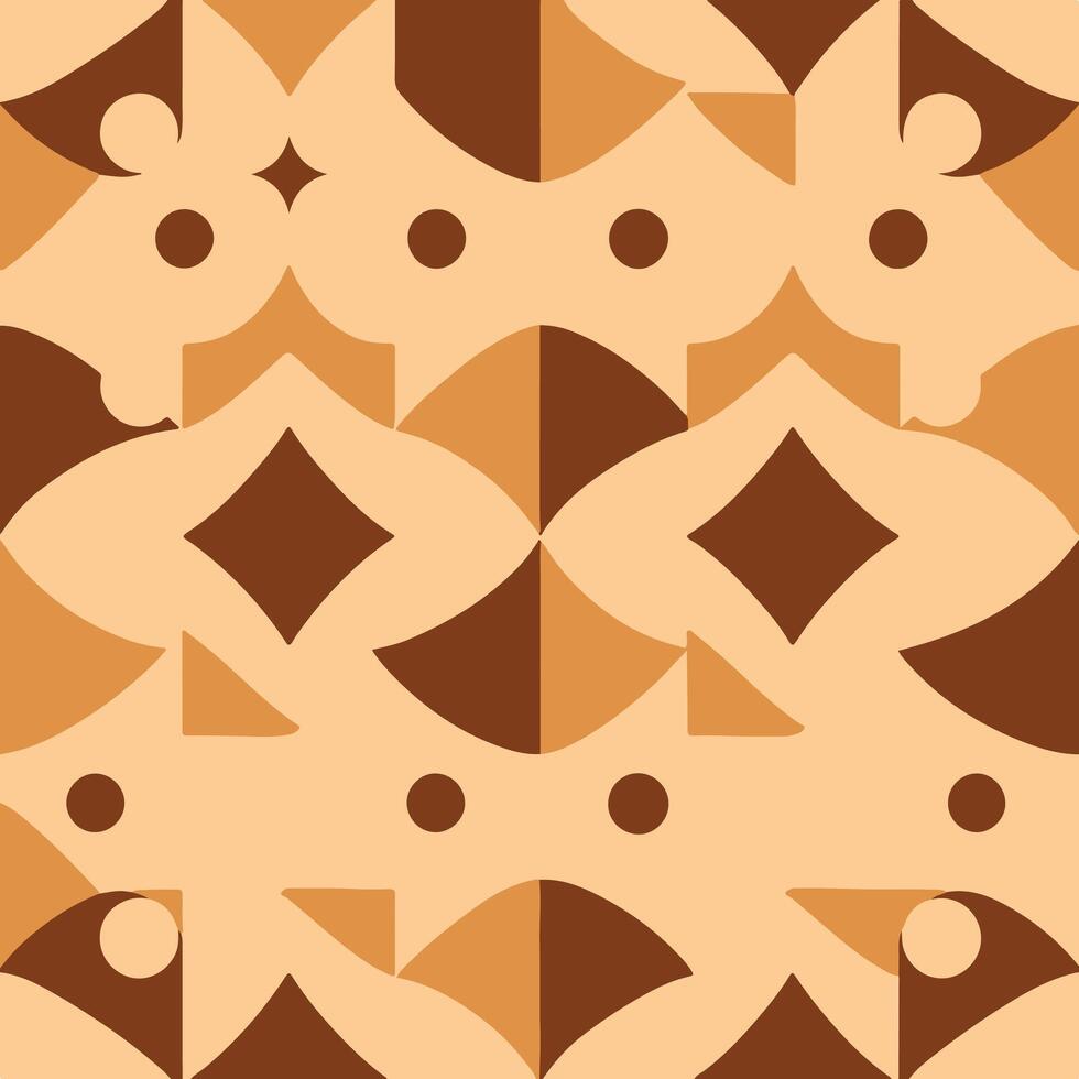 A brown and tan geometric pattern vector