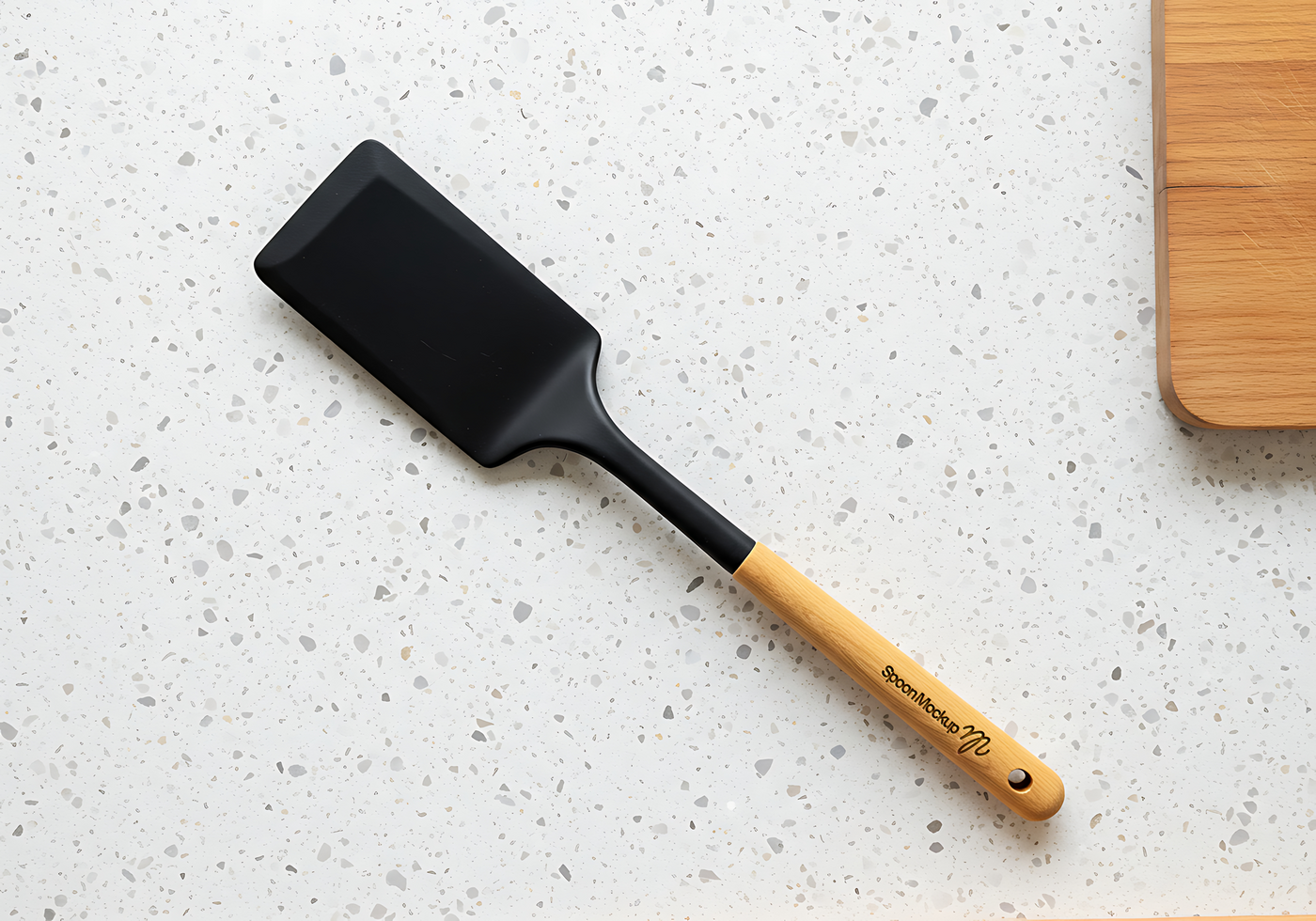 spatula kitchenware brand mockup psd