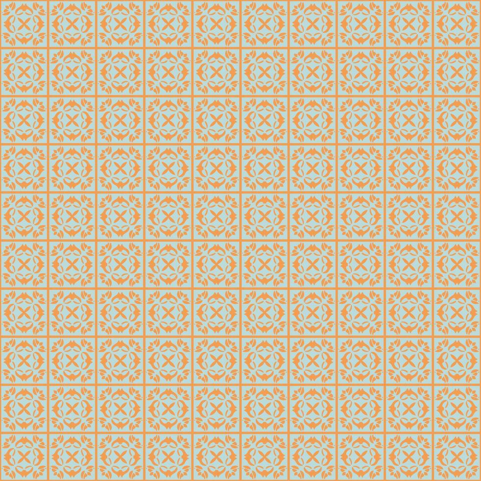 A patterned background with orange and blue squares vector
