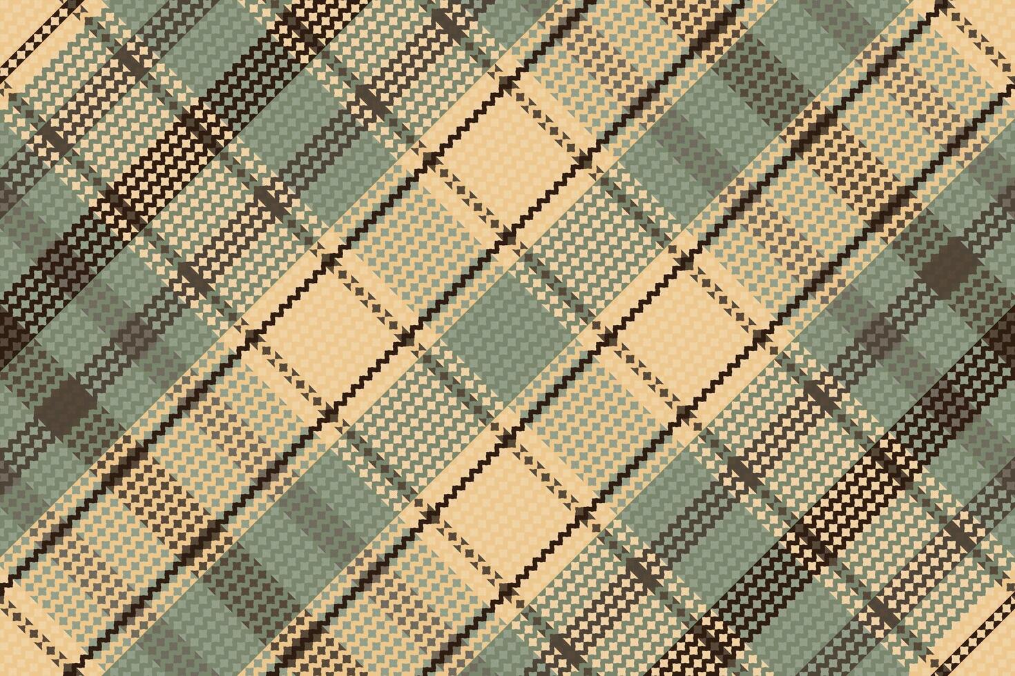 A plaid pattern in blue and brown vector