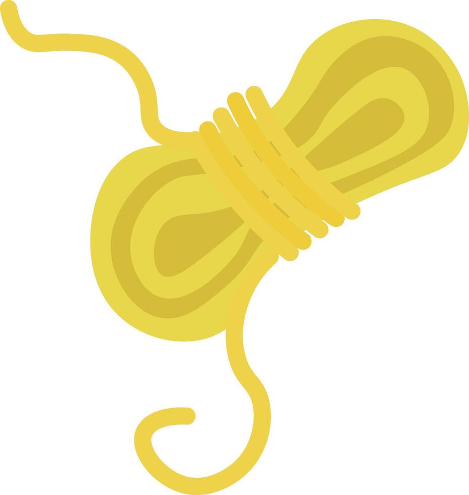 Yellow Yarn Ball Illustration vector