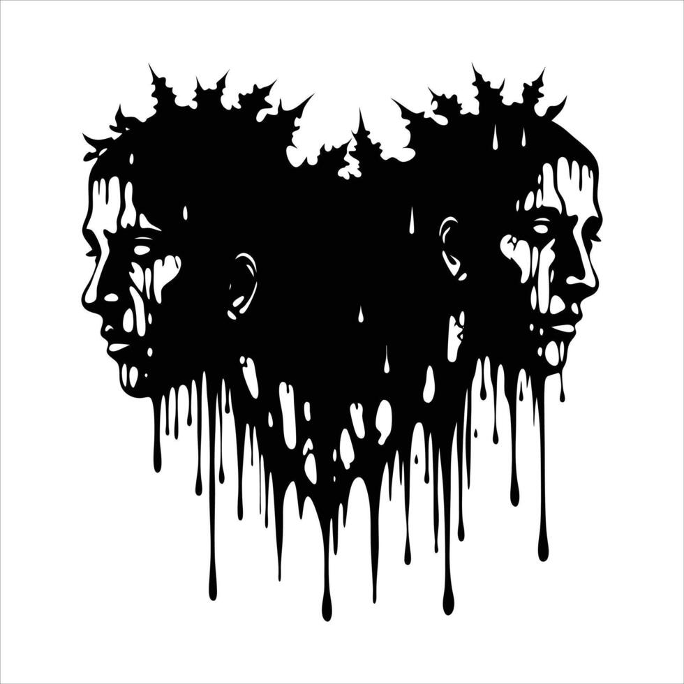 Paint Splatter Drip vector