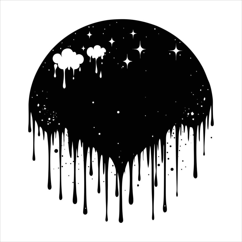 Watercolor Drip Effect vector