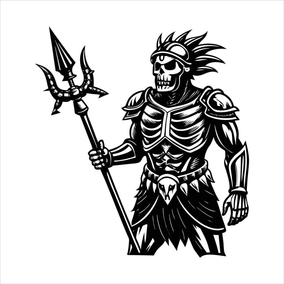 Gladiator Trident Stock vector
