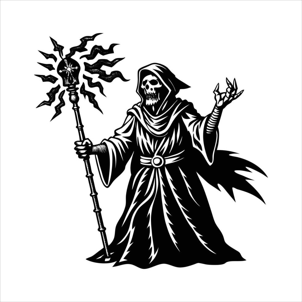 Scarry Grim Reaper vector