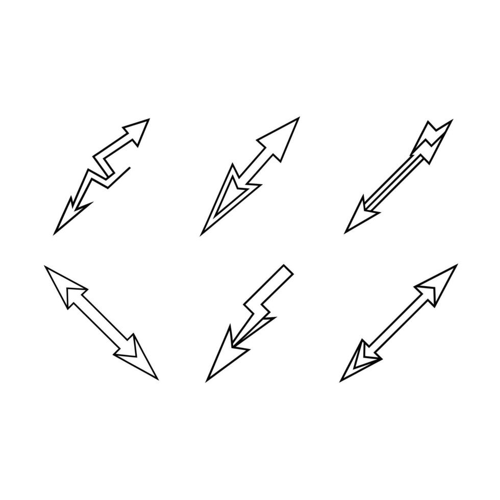 Zigzag arrow design for printables, branding, and digital creative projects. vector