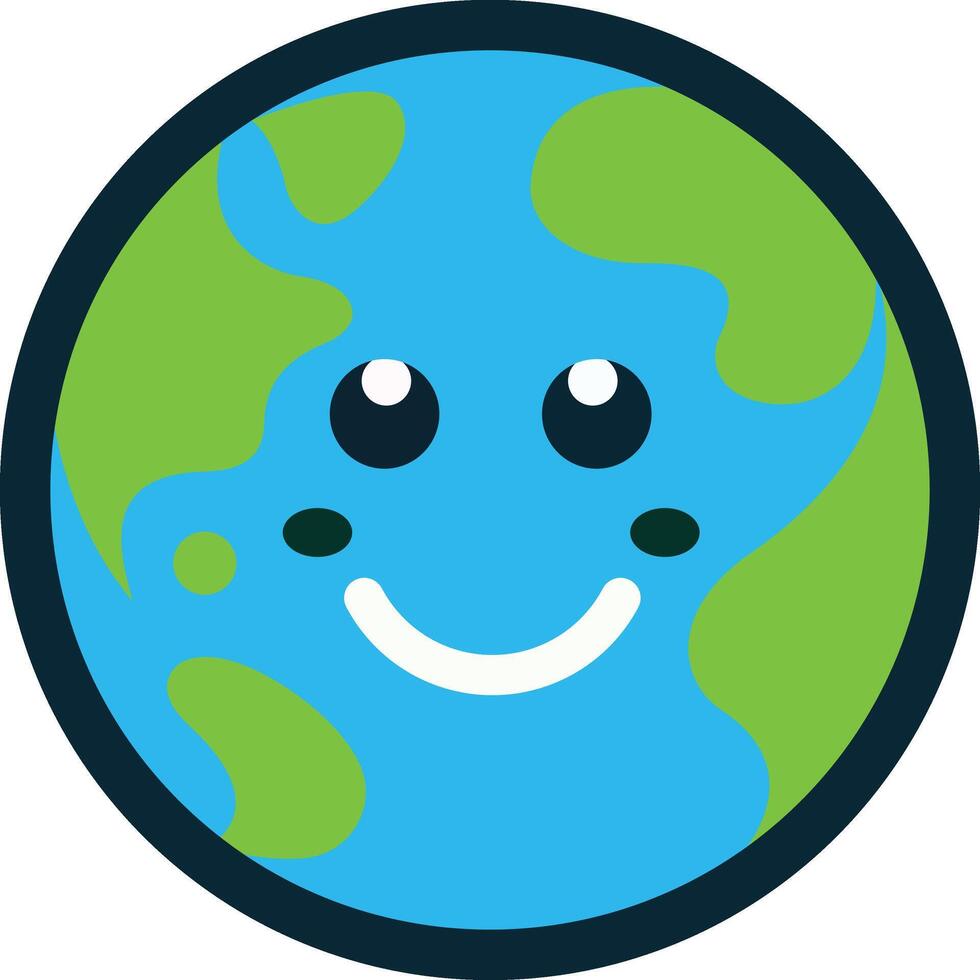 carton earth illustration vector