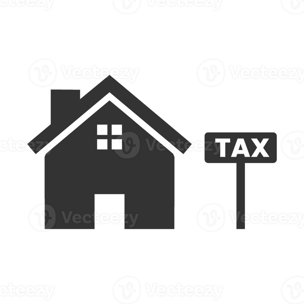 Property and Tax Icon for Real Estate and Finance png