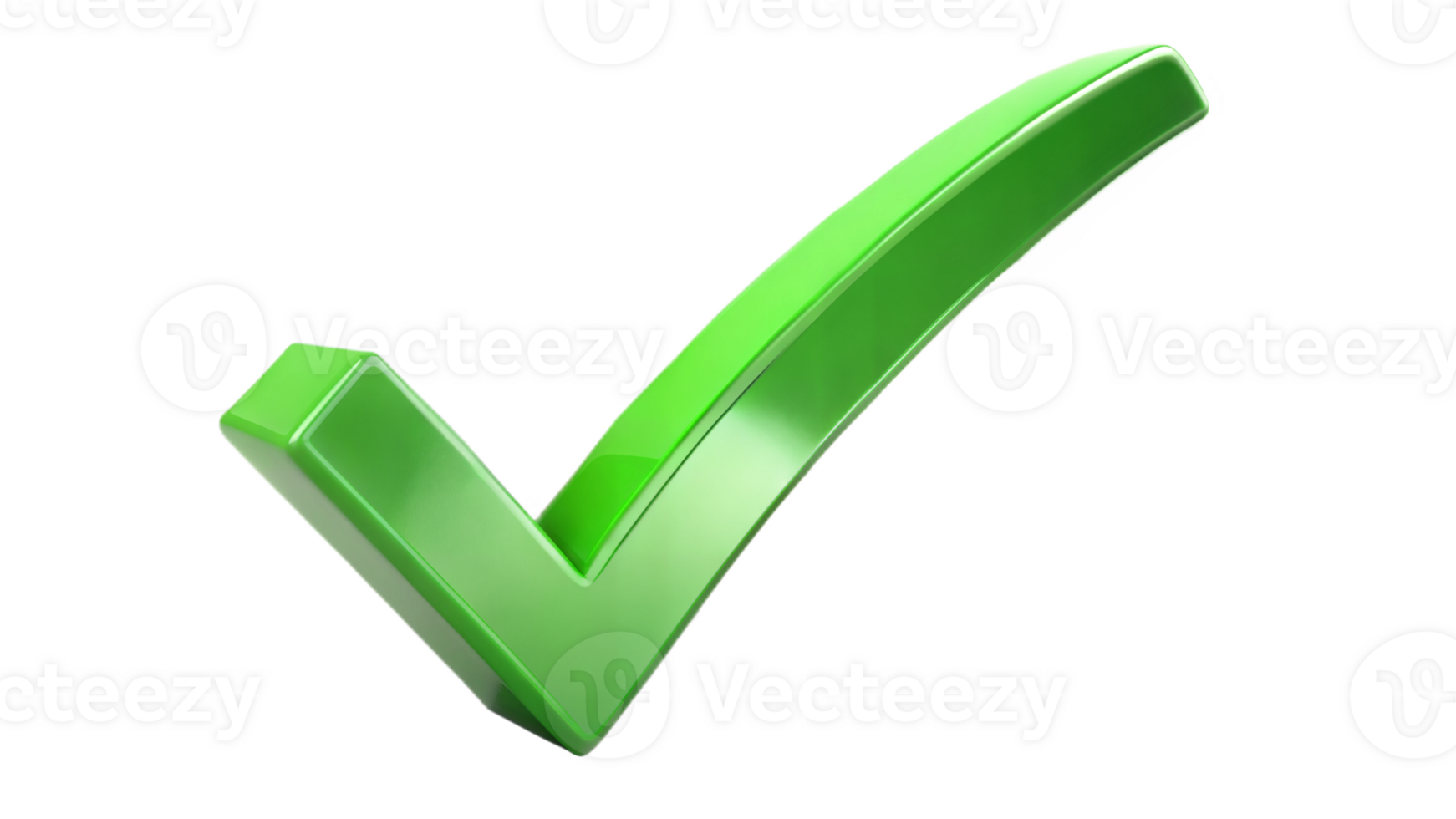 Green checkmark icon on a black background, symbol of confirmation and validation. png