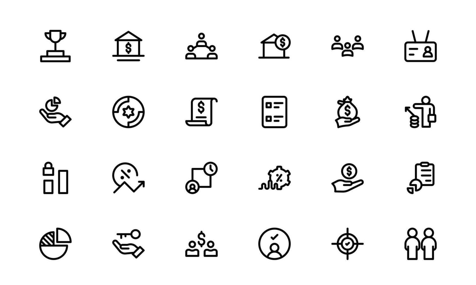 Professional ESOP Icons - Scalable and Versatile Graphics for Equity vector