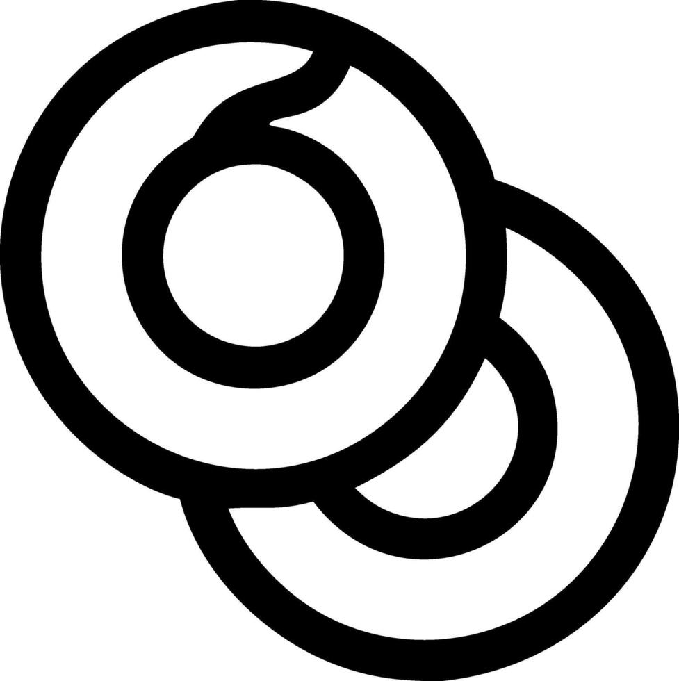 Iconic Bagels Symbol Design vector
